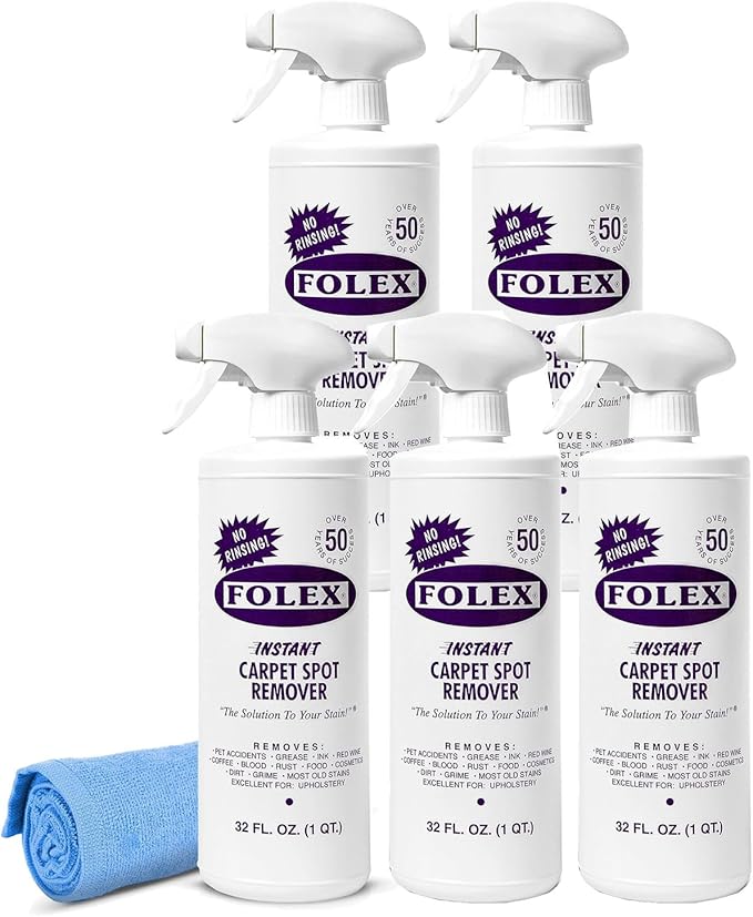 FOLEX Instant Carpet Spot Remover 32 oz – Powerful Stain Remover by FOLEX