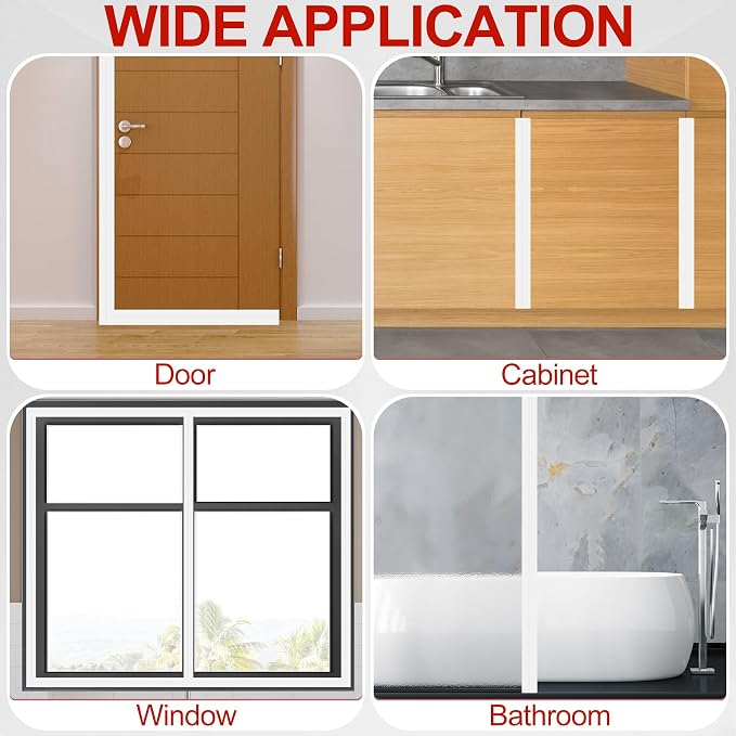MYFAMIREA Door Weather Stripping 2IN x 20FT Door Draft Stopper Seal Tape - Image 7
