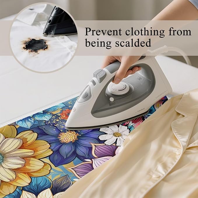 Ironing Mat Boho Flower Portable Ironing Pad Blanket - Image 5