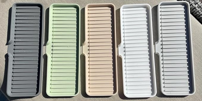 Happitasa Silicone Soap Dish Tray and Sponge Holder - Image 8
