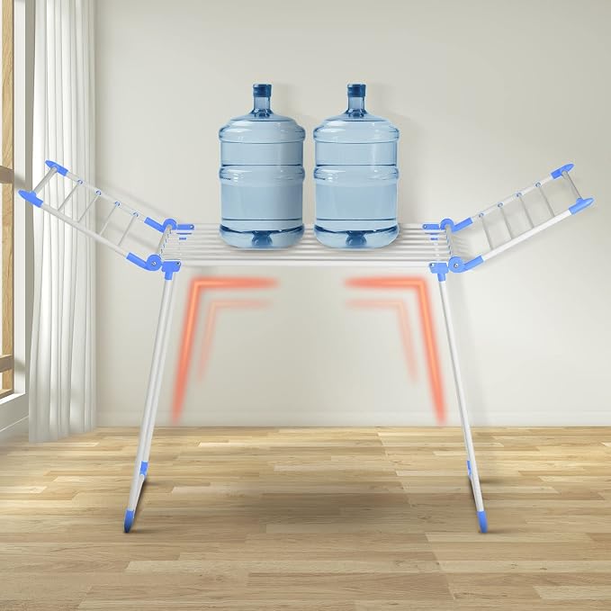 Clothes Drying Rack, Gullwing Laundry Rack, Collapsible, Space-Saving Laundry - Image 9