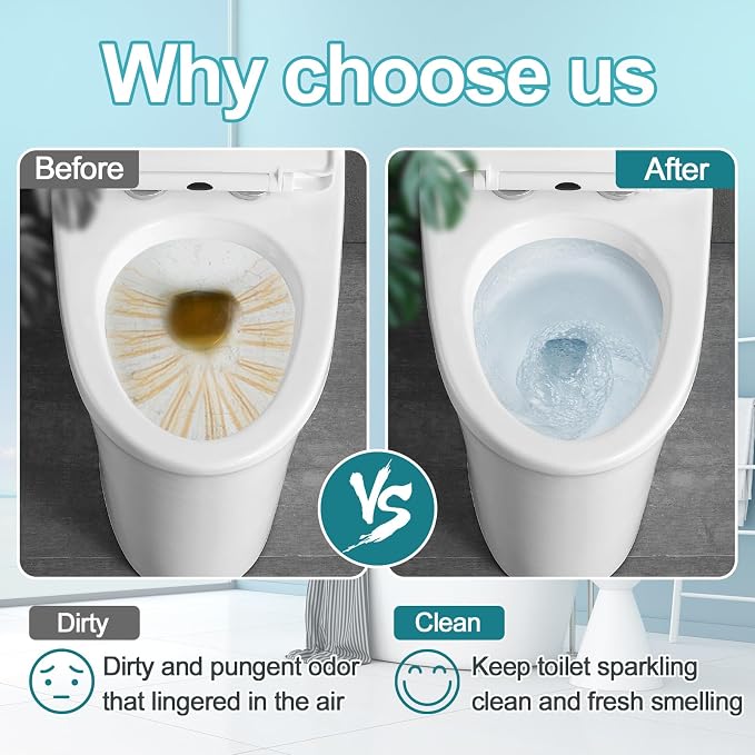 Toilet Bowl Cleaner Tablets 40 Packs, Two Colors Toilet Bowl Cleaners - Image 5