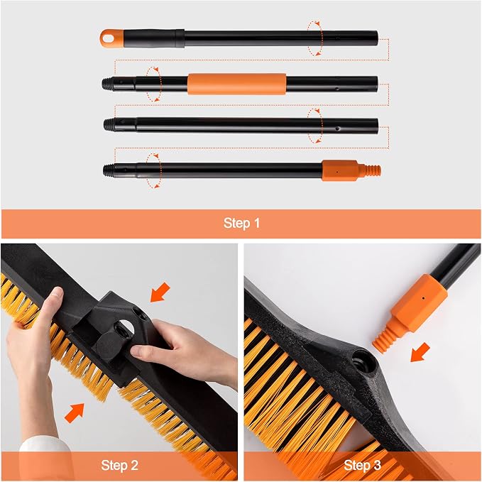 24”Push Broom Brush for Floor Cleaning - Image 6
