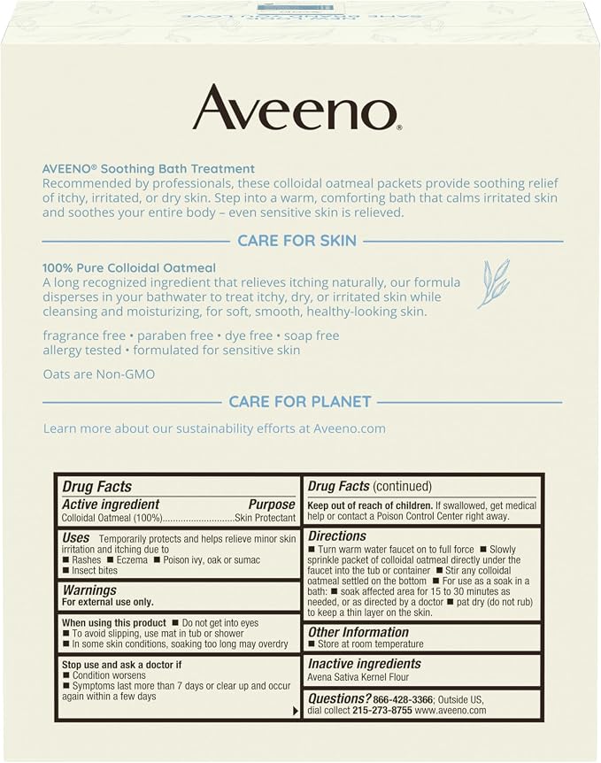 Aveeno Fragrance-Free Soothing Bath Treatment & Soak - Image 8