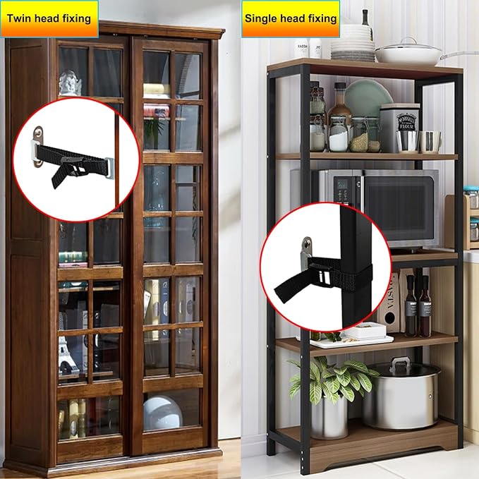 Furniture Anchors for Baby Proofing, Anti Tip Furniture Anchors, Furniture Wall - Image 3