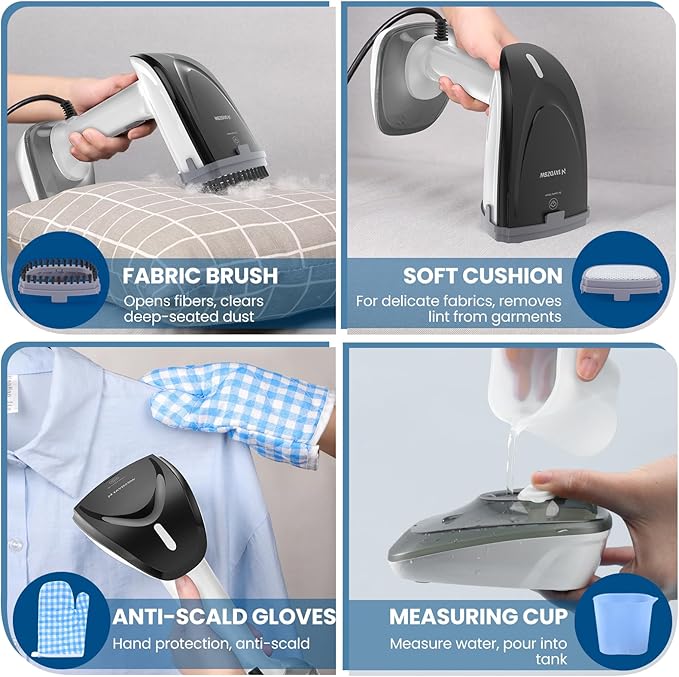 Powerful Handheld Fabric Steamer - 1800W - Image 3