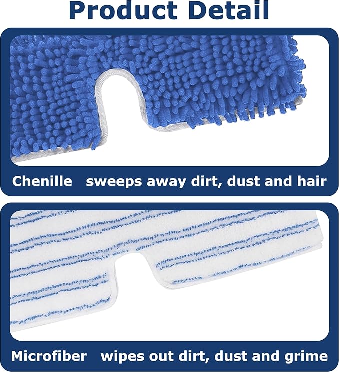 4 Pack Mop Heads Replacements Compatible - Image 2