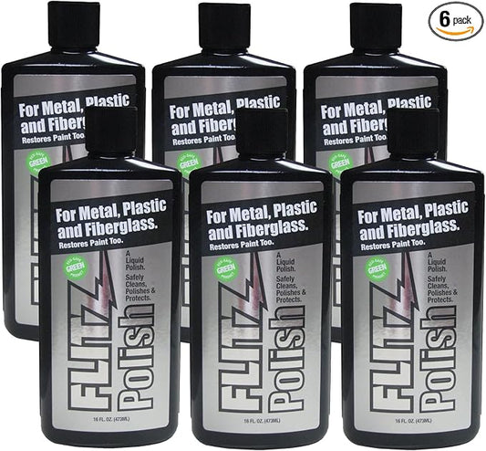 Flitz Multi Purpose Metal Polish Liquid - 16oz Bottle of USA-Made Tarnish by FlitzInternationalLTD