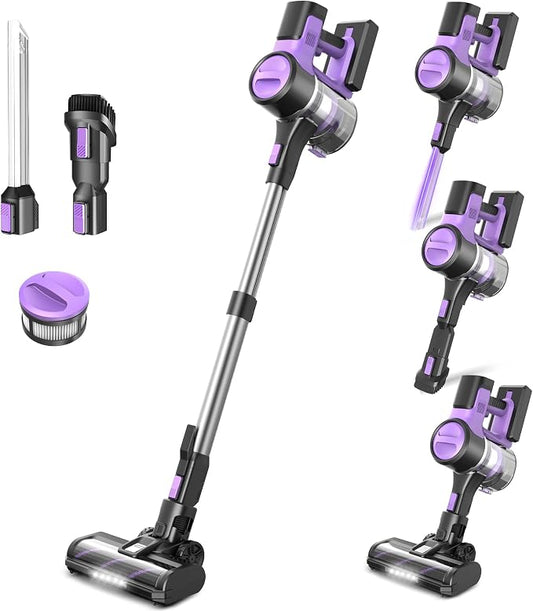 DEVOAC S10 Cordless Vacuum Cleaner, 45Kpa 50mins Lightweight Stick Vacuum by devoac