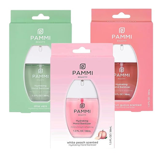 PAMMI Power Mist Hydrating Hand Sanitizer Spray, Portable Travel Size Pocket by PAMMI