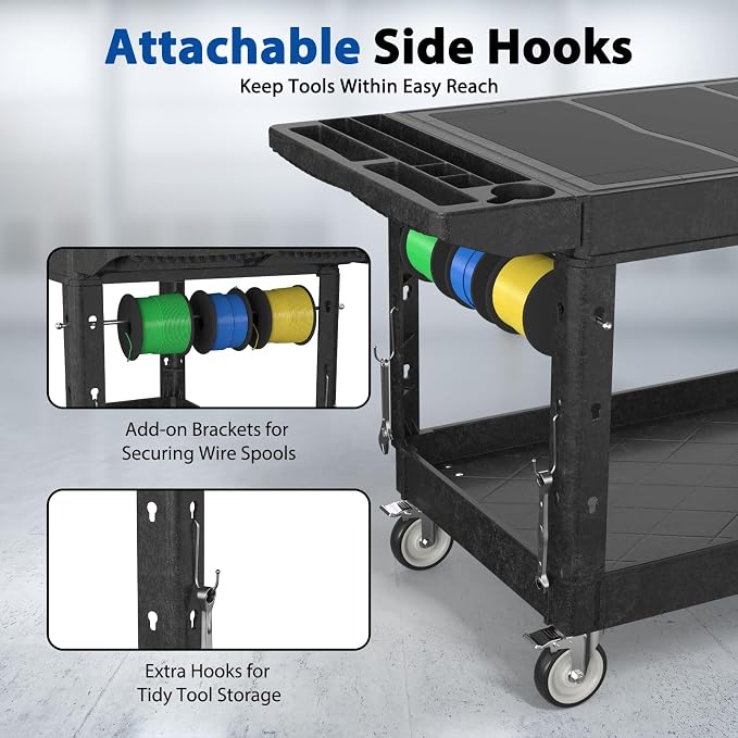 Heavy Duty Flat Top Utility Cart - Image 2