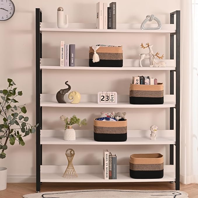 Storage Baskets for Shelves Organizing, Woven Cotton Rope Baskets for Storage - Image 2
