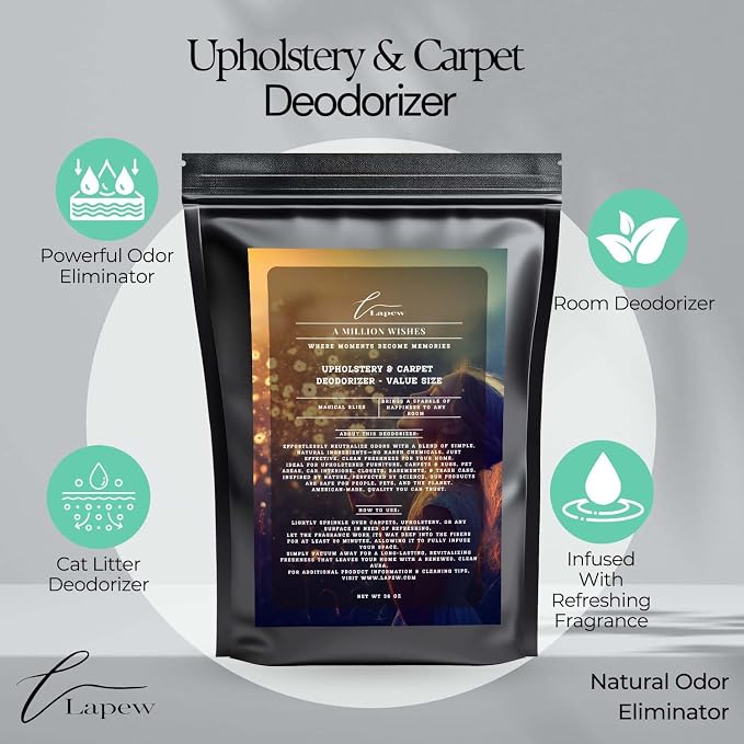 A Million Wishes Carpet Freshener Powder Refill 36 oz | Powerful Odor Eliminator - Image 3