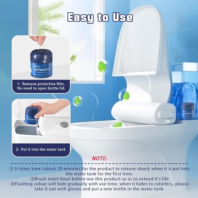 Toilet Bowl Cleaner, Automatic Long Lasting Continuous Toilet Bowl Cleaners - Image 5