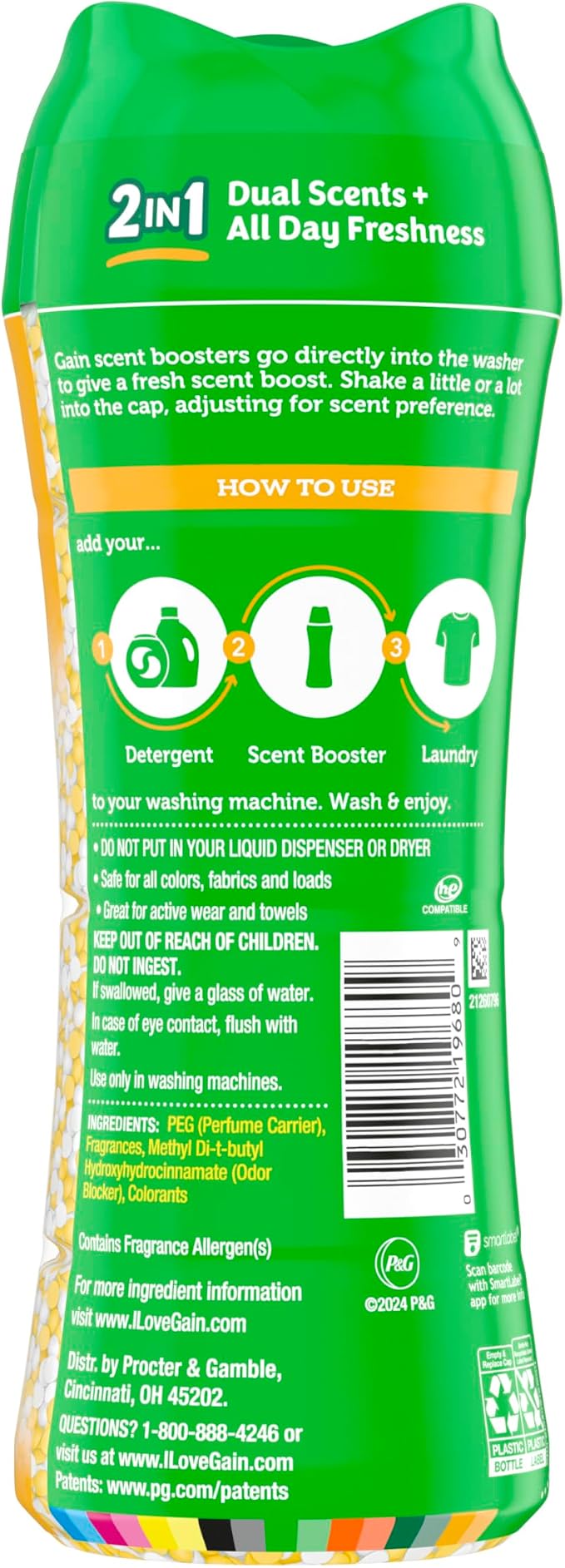 Gain Tango 2-in-1 Laundry Scent Booster Beads, Piña and Plumeria Scent - Image 10
