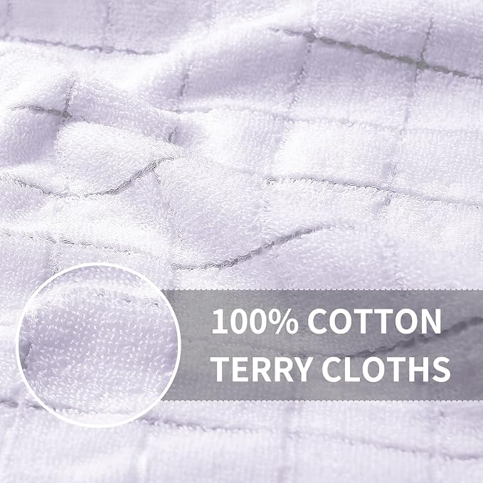 Homaxy 100% Cotton Terry Kitchen Towels, Checkered Designed, Soft and Super - Image 2