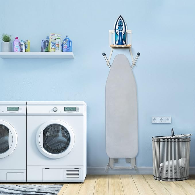 TJ.MOREE Over The Door/Wall Mount Ironing Board Hanger, Laundry Room Iron and - Image 3
