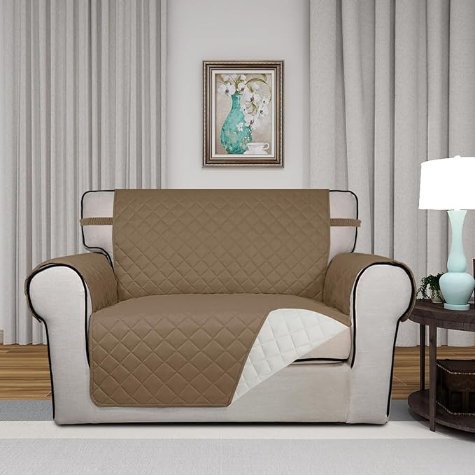 PureFit Reversible Quilted Sofa Cover, Water Resistant Slipcover Furniture - Image 2