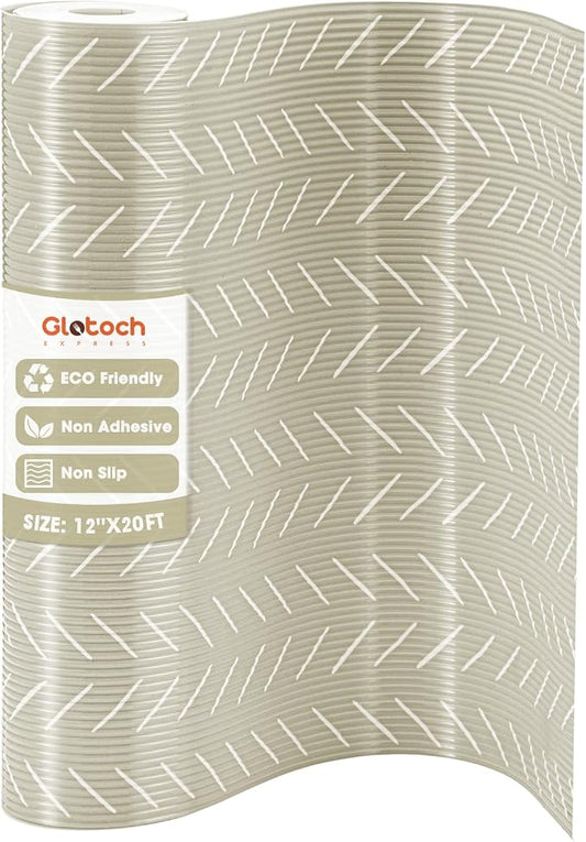 Glotoch Premium Non Slip Shelf Liner, Non Adhesive Drawer Liner, Waterproof by GlotochExpress