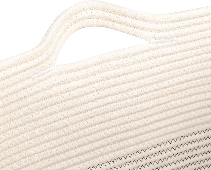 Storage Baskets for Clothes Fabric Cotton Rope Storage Basket bins - Image 9