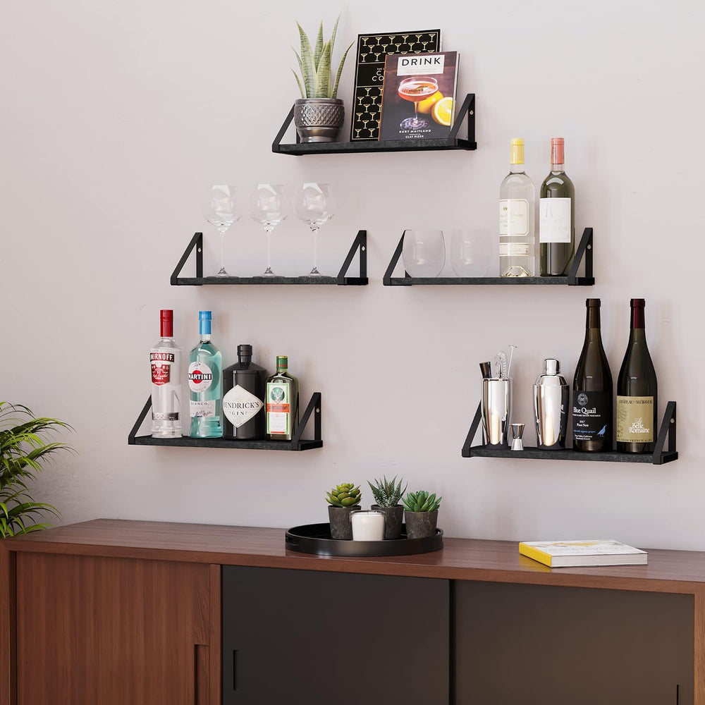 Wallniture Ponza 17'' x 4.5'' Floating Wall Shelf Bathroom, S...