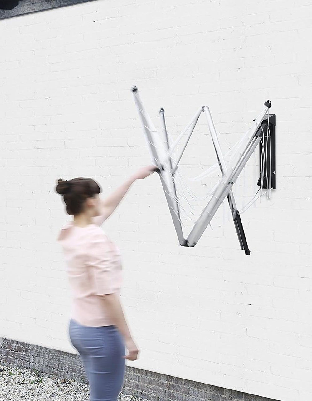 Brabantia Wallfix Wall-Mounted Rotary Dryer -78 ft, 375842