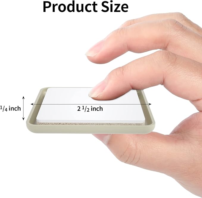 Furniture Sliders 20 pcs-2 1/2” Square Furniture Sliders - Image 2