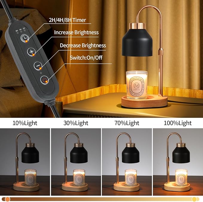 Candle Warmer Lamp with Dimmer and Timer, Home Decor Lamp - Image 5
