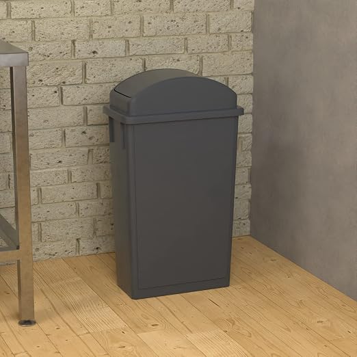 23 Gallon Gray Slim Jim Trash Can - Image 4