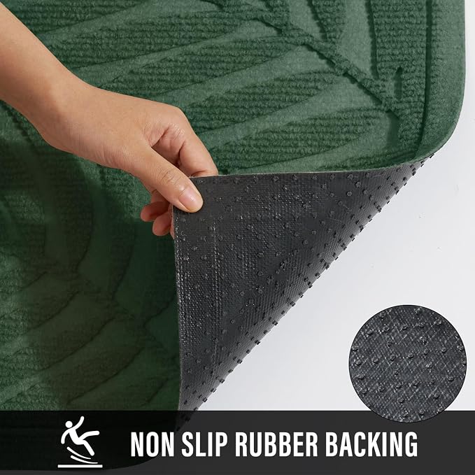 Front Door Mat, Absorbent Resist Dirt Welcome Door Mat Indoor Outdoor, - Image 3