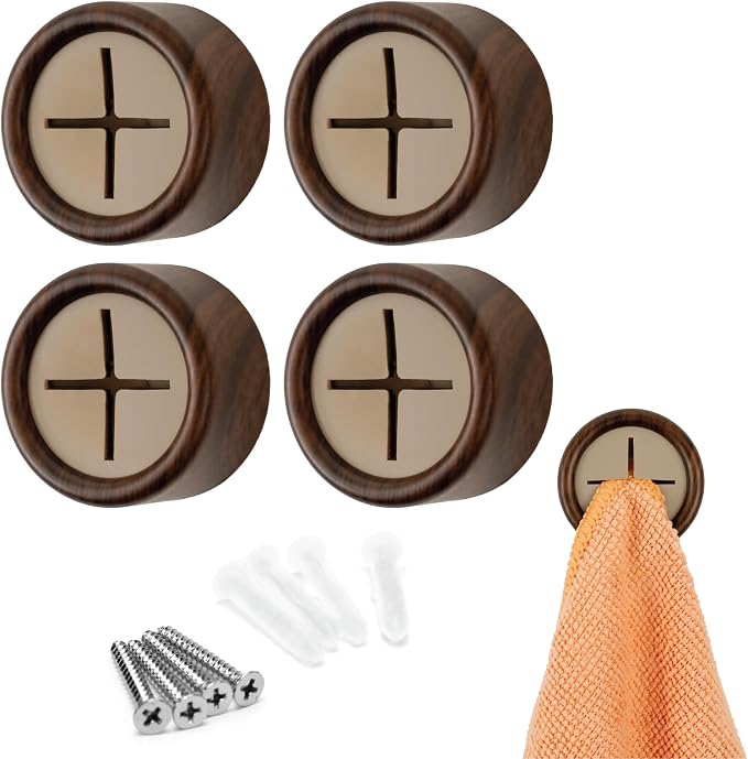 S&T INC. Round Adhesive Push Towel Hooks by STINC