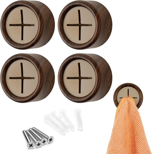 S&T INC. Round Adhesive Push Towel Hooks by STINC