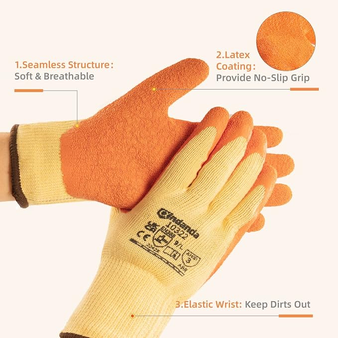 ANDANDA 1/3/12 Pairs Safety Work Gloves, Seamless Knit Work Gloves - Image 2