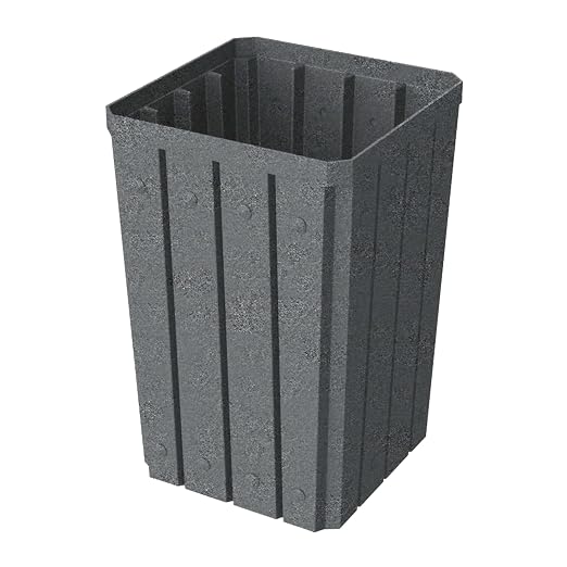 32 Gallon Square Slatted 100% Recycled Plastic Heavy-Duty Commercial Outdoor or - Image 4