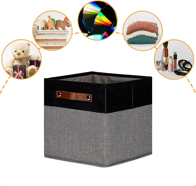 DULLEMELO 11x11 Storage Cubes, Collapsible Sturdy Cube Storage Bins - Image 5