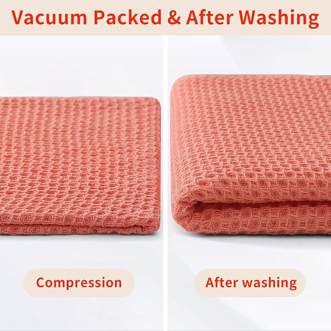 Homaxy 100% Cotton Waffle Weave Kitchen Dish Cloths, Ultra Soft Absorbent Quick - Image 8