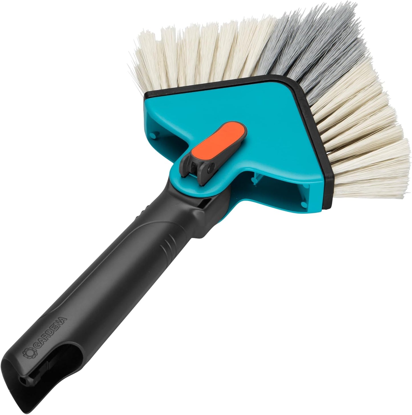 GARDENA CombiSystem Angle Broom: Comfortable Eckbesen for Removing e.g. Cobwebs in Corners, Variable Working Angle (3634-20)