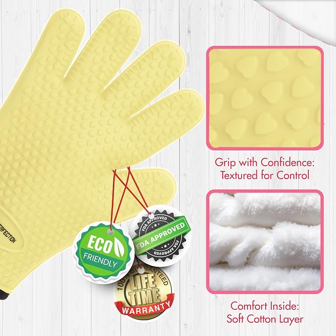 KITCHEN PERFECTION Silicone Smoker Oven Gloves - Image 5