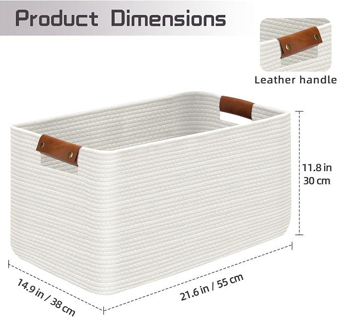 Large Collapsible Laundry Basket, Clothes Hamper - Image 2