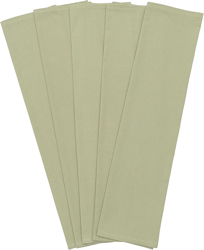 Sage Green Flour Sack Tea Towels by OrganicCottonMart