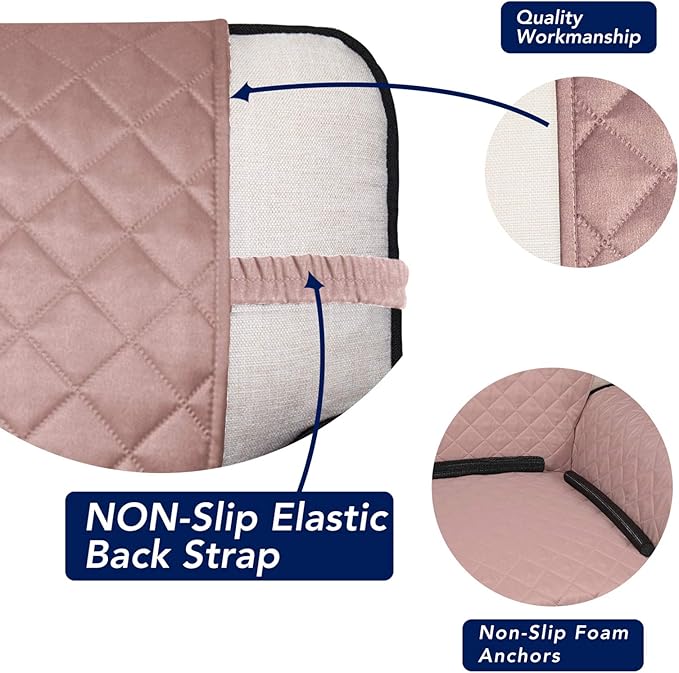 PureFit Reversible Quilted Sofa Cover, Water Resistant Slipcover Furniture - Image 3
