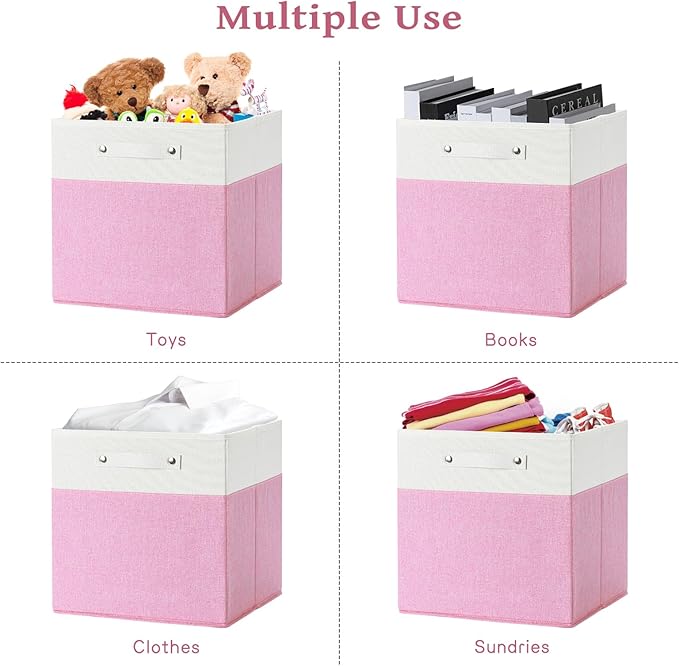 13 x 13 Inch Fine Linen Storage Bins - Image 5