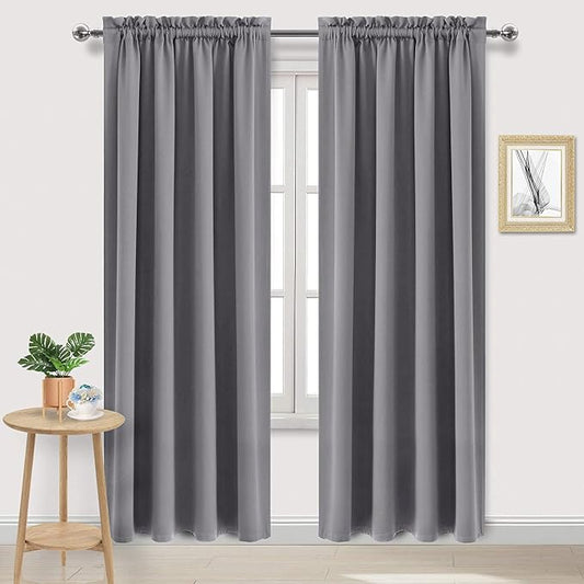 DWCN Blackout Curtains Room Darkening Thermal Insulated Bedroom Curtains Window by DWCN