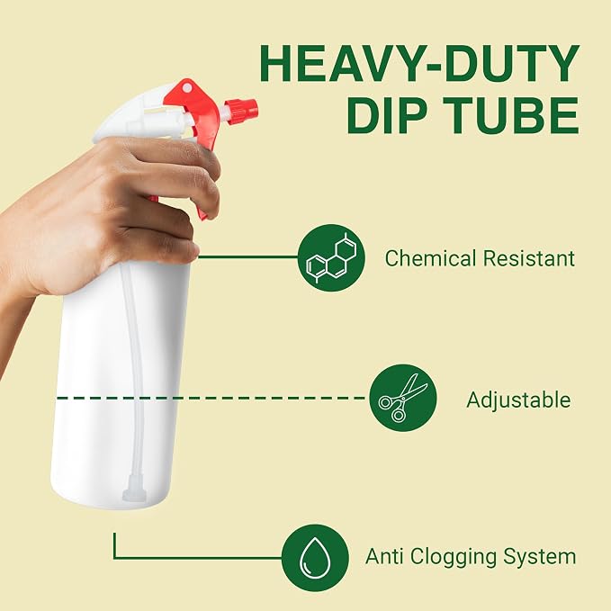 Heluva Green Spray Bottle Nozzle Replacement, Bottle Tops Only - Image 4