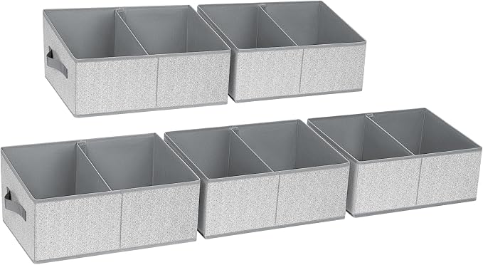 DIMJ Closet Storage Bins, 5 Pack Storage Baskets by DiMJ