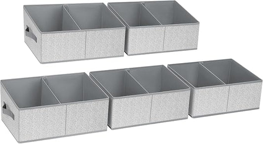 DIMJ Closet Storage Bins, 5 Pack Storage Baskets by DiMJ