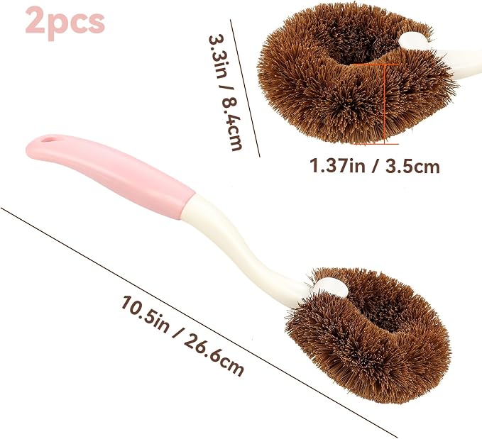 2 Pack Kitchen Scrub Brushes for Cleaning Dish Brush - Image 5