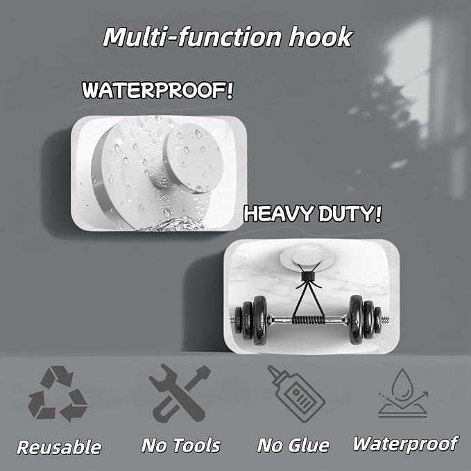 2025 Upgraded Stainless Steel Heavy Duty Suction Cup Hooks - Image 6