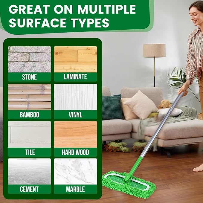 15Pcs Reusable Microfiber Mop Pads Compatible - Image 6