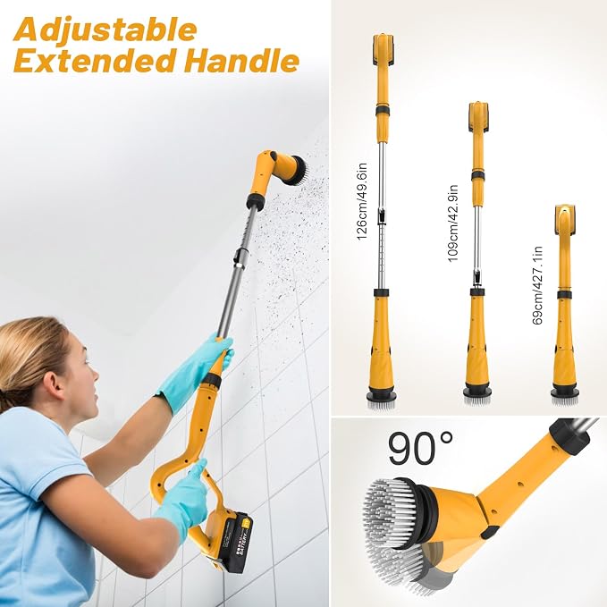 Qimedo 1500 RPM Electric Spin Scrubber - Image 8